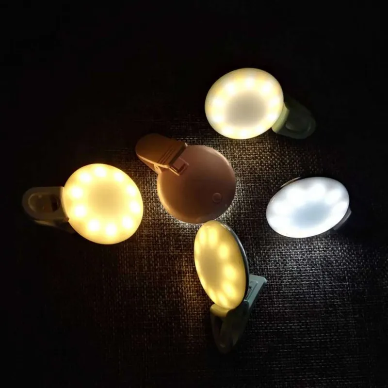 Селфи вспышка для красоты с таймером круглый светодиодный светильник фотосъемки