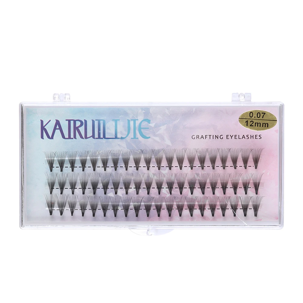 60 кластерных объемных вееров Индивидуальные Накладные ресницы без узелков