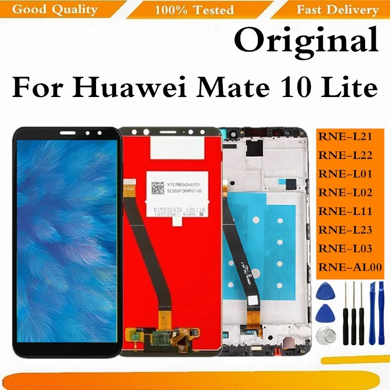 Оригинальный ЖК дисплей для Huawei Mate 10 Lite сенсорный экран дигитайзер в сборе с