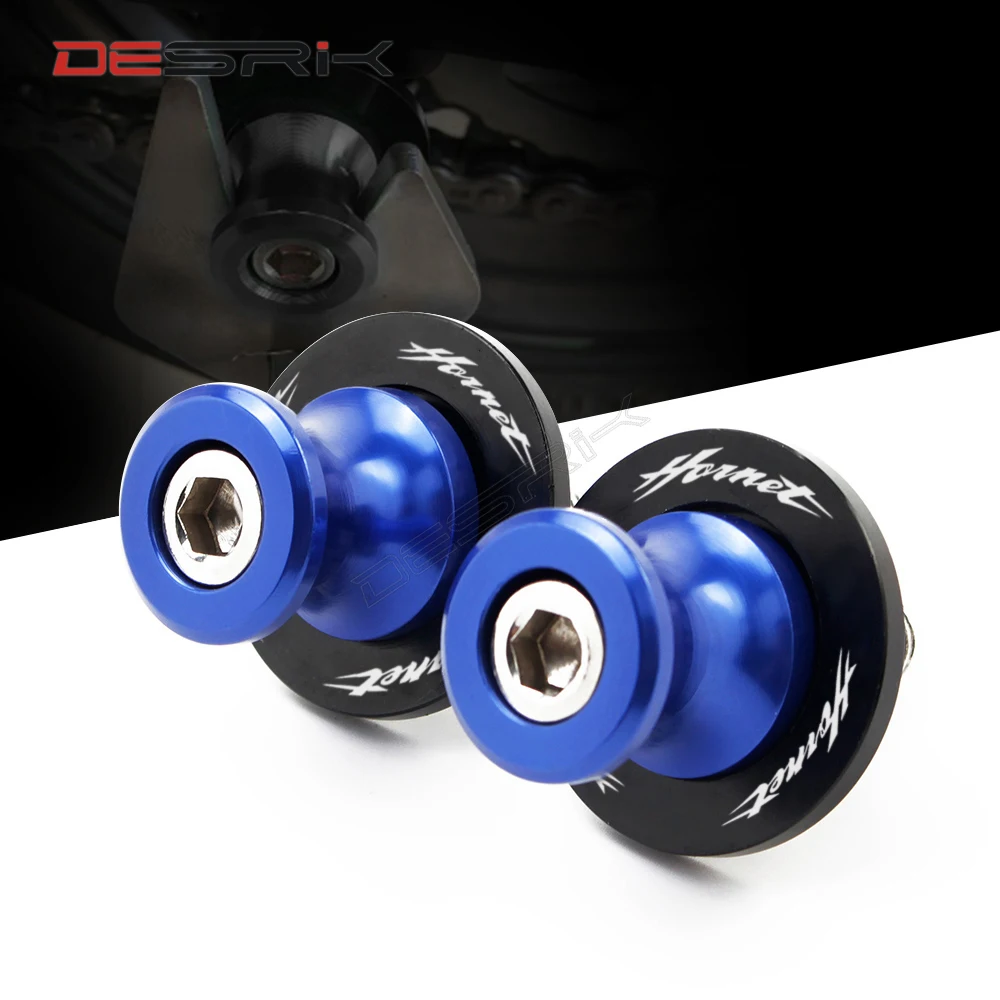 Пара 8 мм шпули для мотоцикла CNC Swingarm слайдер стенд винты HONDA CB600F CB600 CB599 CB900F Hornet 250 600