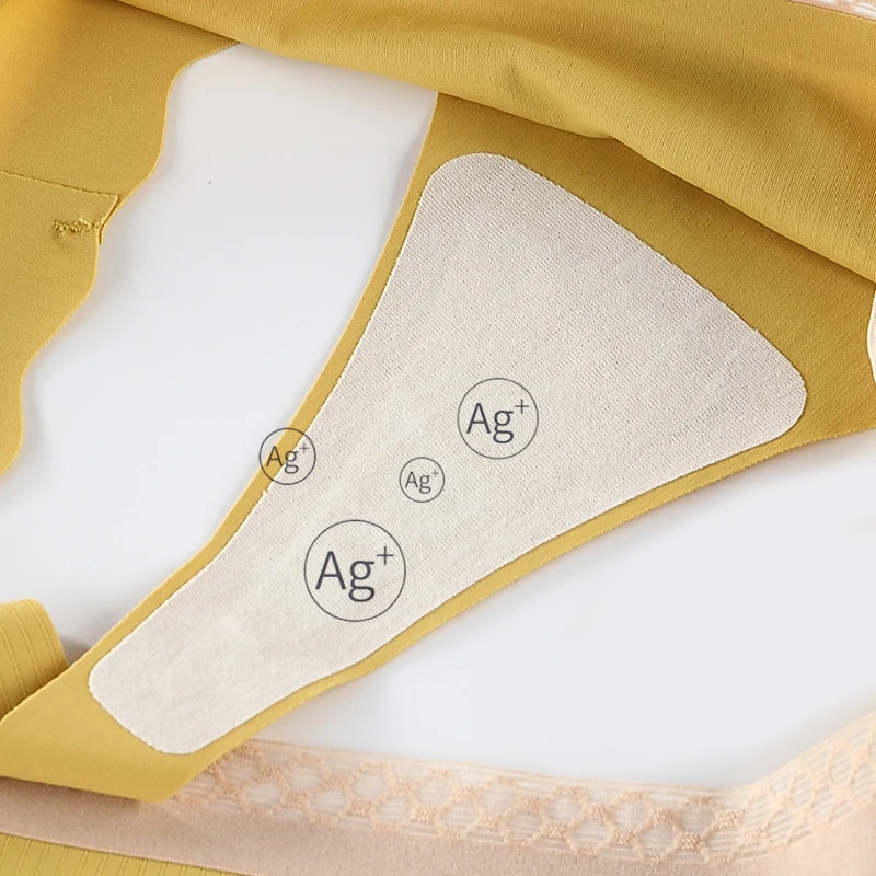 

Fashion Silk Sexy Panties Thongs G-string Underwear Seamless Solid Color Lingerie Underpants Low-Rise Intimates For Women