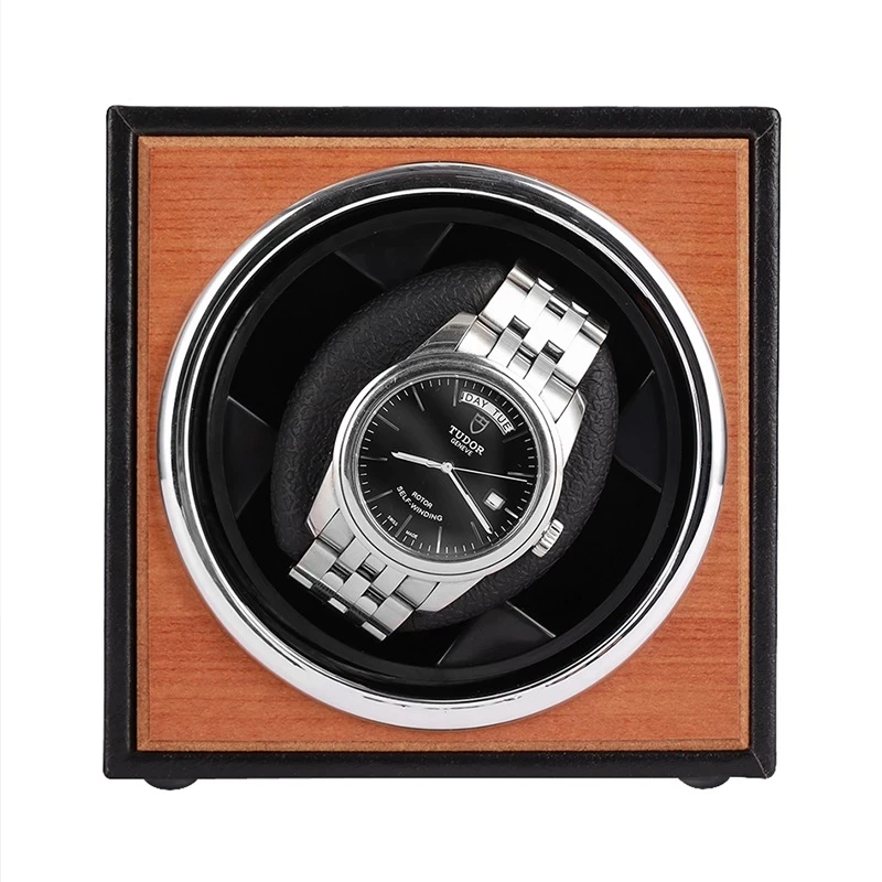 USB Power Supply Black Mechanical Watch Winding Box Motor Shaker Mini Watch Winder Holder Display Jewelry Storage Organizer