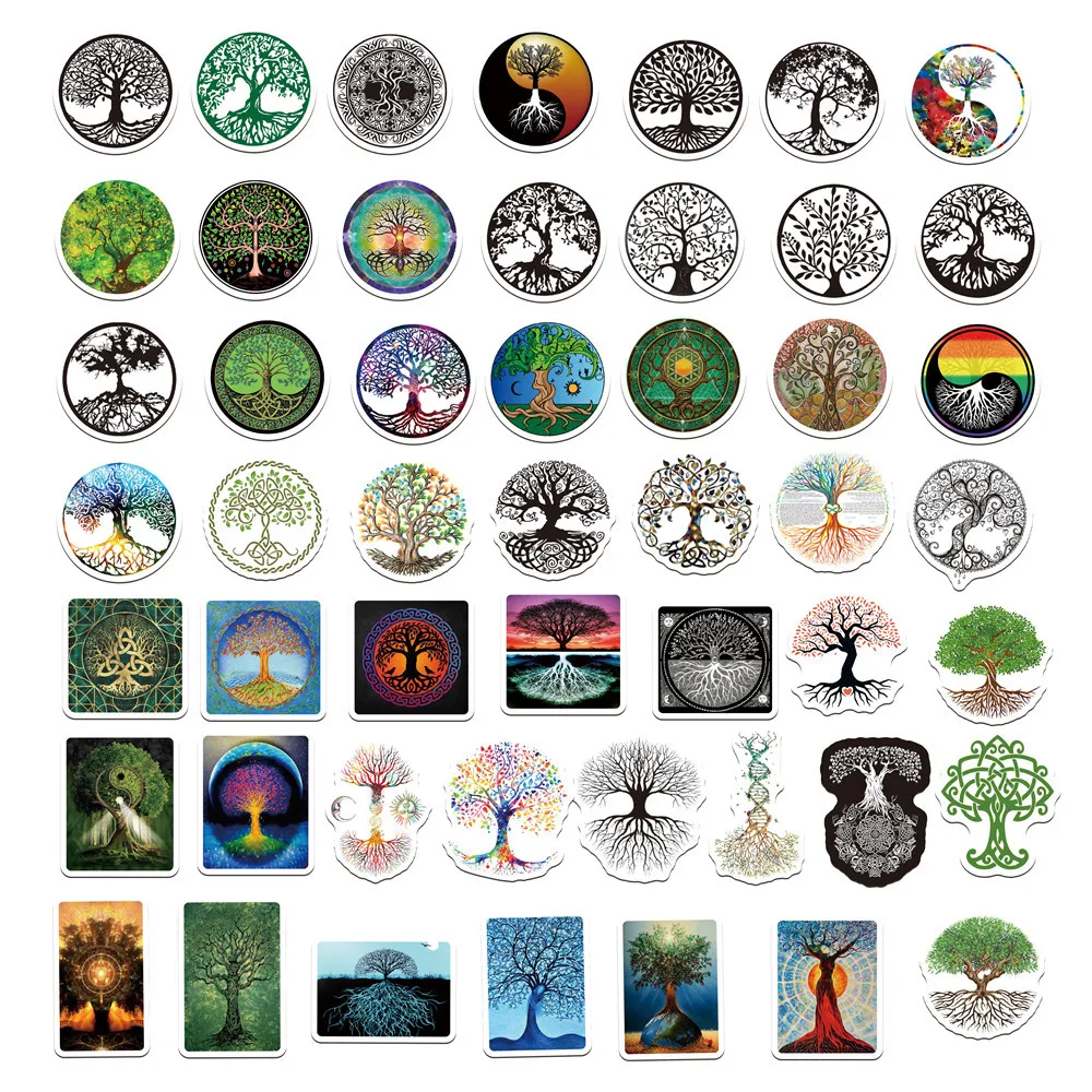 103050pcs tree of life graffiti stickers skateboard motorcycle guitar bike laptop phone cool waterproof sticker decal kid toy free global shipping