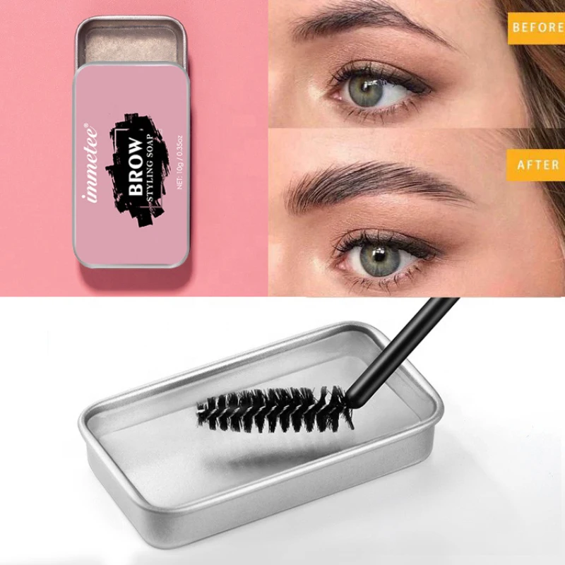

3D Eyebrow Gel Brows Wax Wild Eyebrow Styling Soap Long-lasting Waterproof Eyebrow Soap Natural Eyesbrow Styling Cream Enhancer