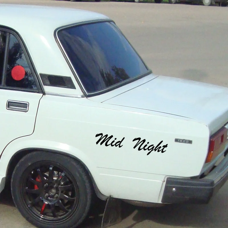 

Trendy Car Stickers Midnight Racing Club Car Sticker Funny Vinyl Decals Motorcycle Accessories Stickers 20x4.6 Cm