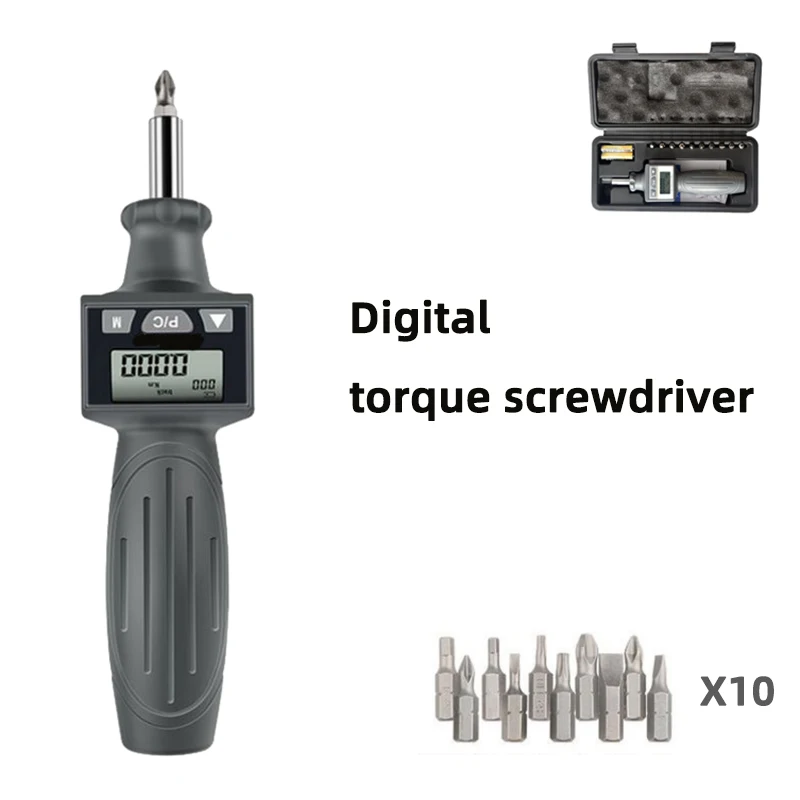 0.05-8NM Digital Torque Screw driver Adjustable Torque Head Set High Presicion Screwdriver Hand tools