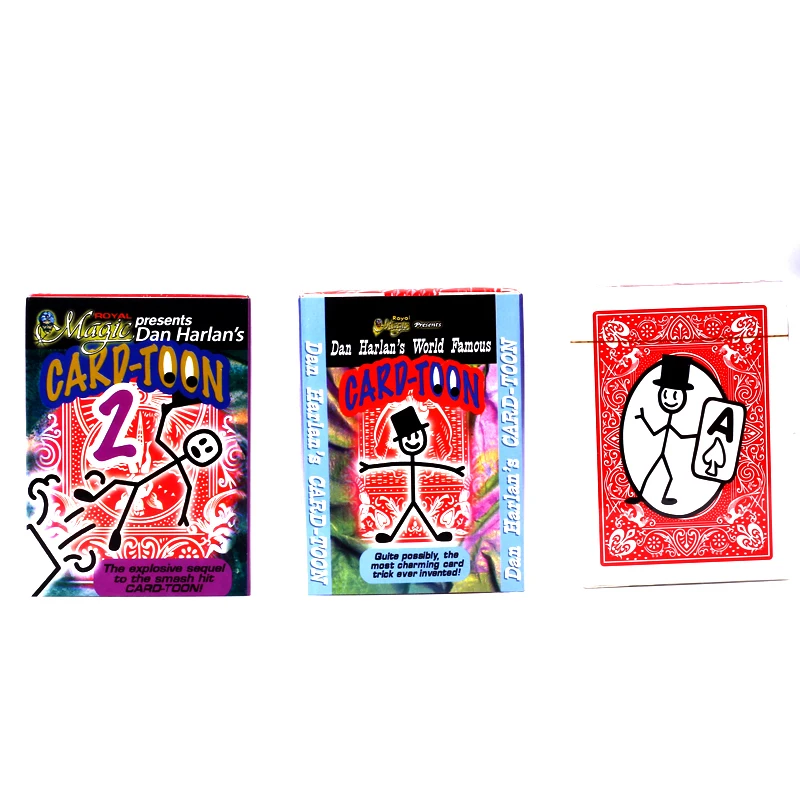 Magic Cartoon Cardtoon Deck Tricks Pack Playing Card Toon Animation Prediction Funny Props Gimmick G8029 | Рукоделие и творчество