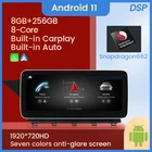 Автомагнитола IPS DSP 8 + 256G Carplay, Android 11, автомобильный Dvd-плеер, мультимедийный аудиоплеер, GPS-навигатор для Mercedes Benz GLK Class X204 2008-2015