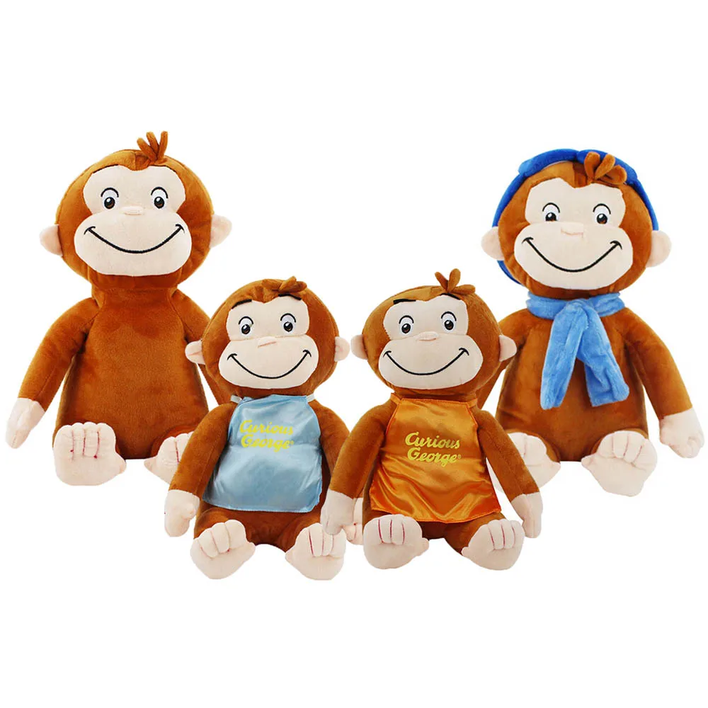 30 см 4 стиля аниме любопытный телефон обезьянка искусственный питомец плюшевые