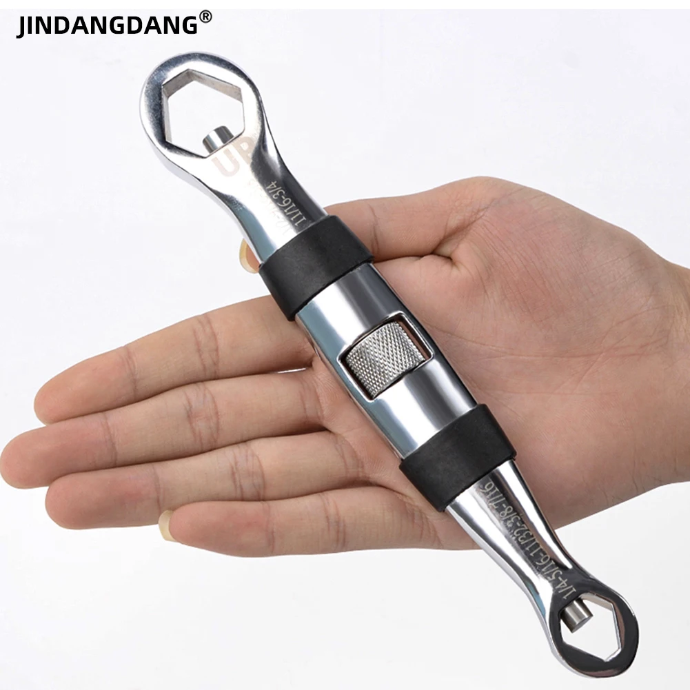 

Hot Sale Mini Portable 23 In 1 Multi-Function Adjustable Wrench 7-19mm Bicycle Car Repair Double-Headed Manual Tool