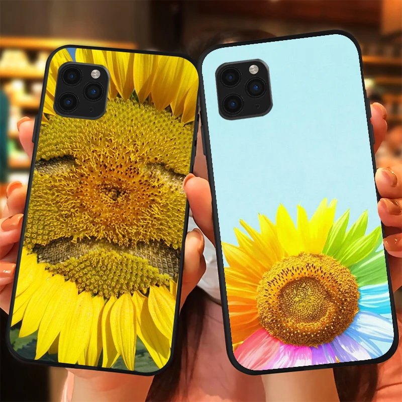 

Sunflowers Phone Case For iPhone 6 6S 7 8 Plus 11 12 Pro XS MAX 12 Mini X XR SE 2020 Back Cover Coque Soft TPU Cases
