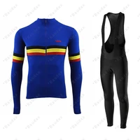 2021 torm team spring cycling jersey set mtb bicycle clothing breathable men long sleeve bike bib trouser suit ropa ciclismo
