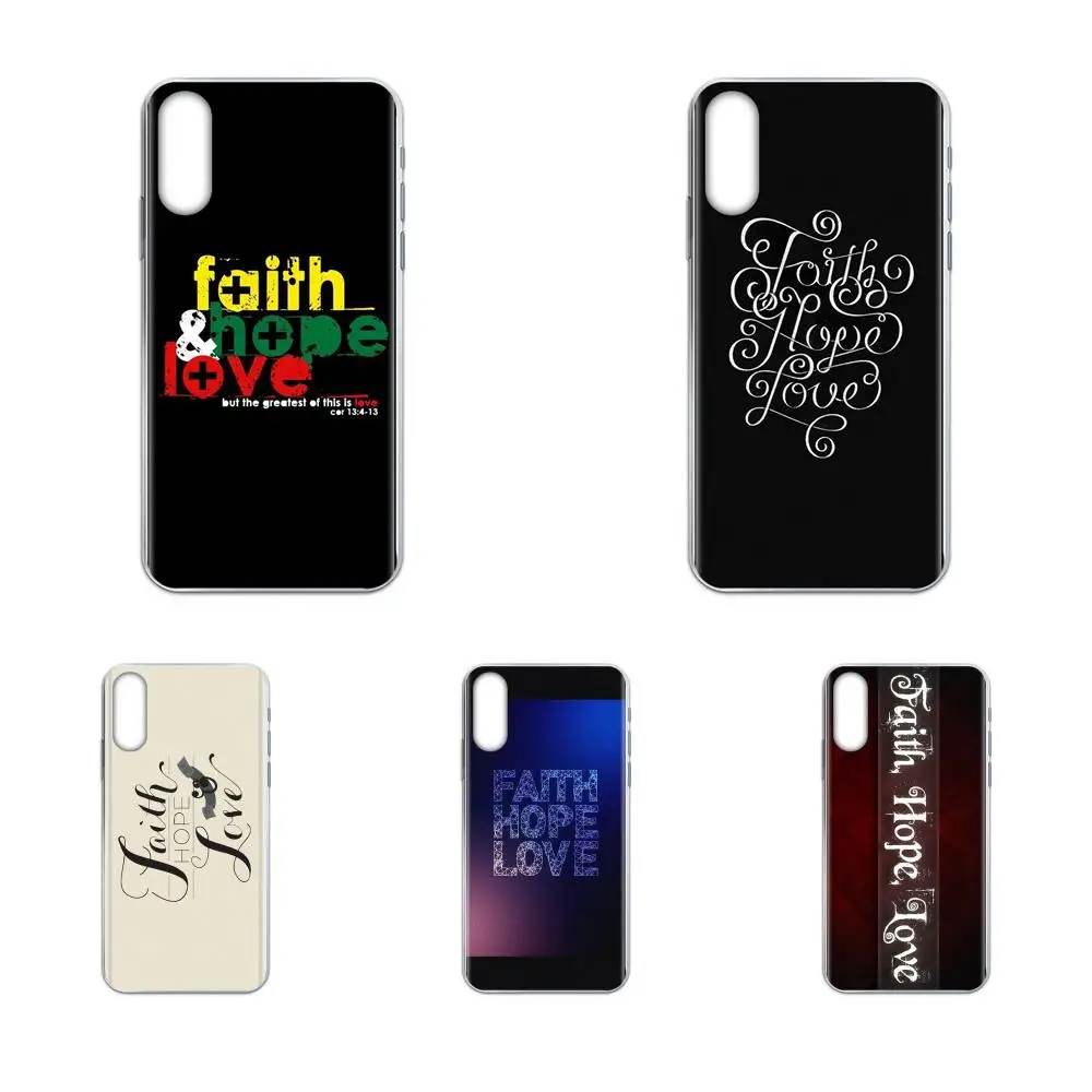 Вера Надежда Любовь стих из Христианской Библии для LG G2 G3 G4 G5 G6 G7 K4 K7 K8 K10 K12 K40 мини