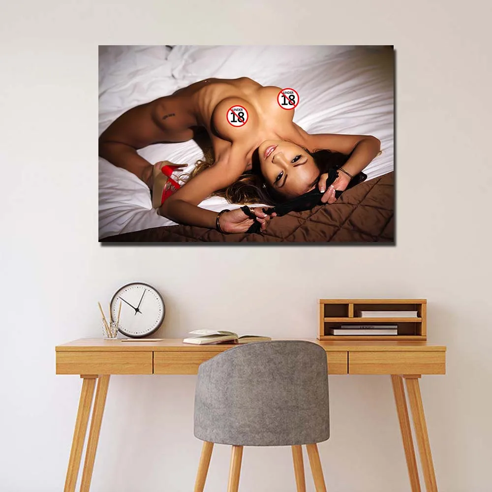 Сексуальная модель Горячая Объемная картина настенные художественные плакаты и