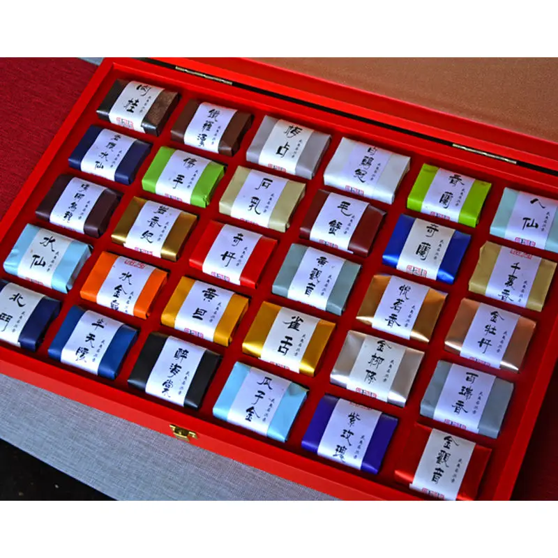 Caja de regalo de t&eacute; WuYi Rock cl&aacute;sica tradicional hecha a mano, famoso disco de abeto, Aroma &uacute;nico, bolsa de t&eacute; de 250g de comida org&aacute;nica para la salud, 30 unidades-1
