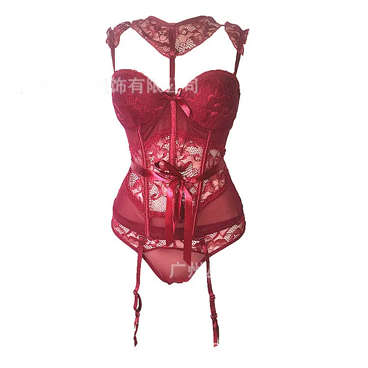 

Women's Sexy Lingerie Sexy Bra Set Quality Polyester Lace Lingerie Set Babydoll Comfortable and Breathable Underwear Set