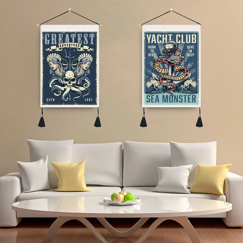 

Скандинавская мифология, богиня, монстр, Свиток, картина для украшения дома, печать для гостиной, цифровая живопись