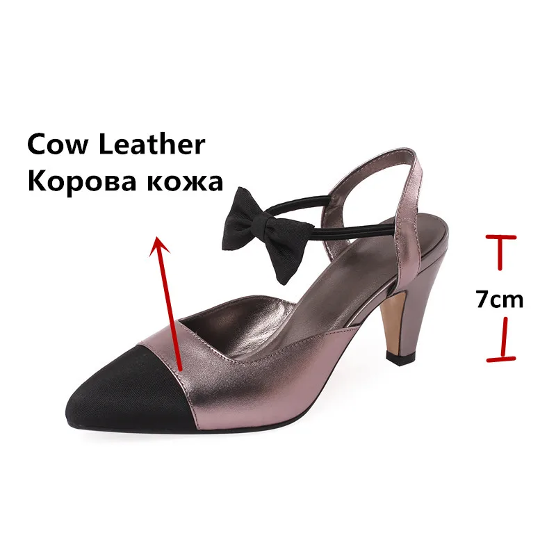 FEDONAS/женские босоножки с бантом-бабочкой Модные туфли-лодочки из натуральной