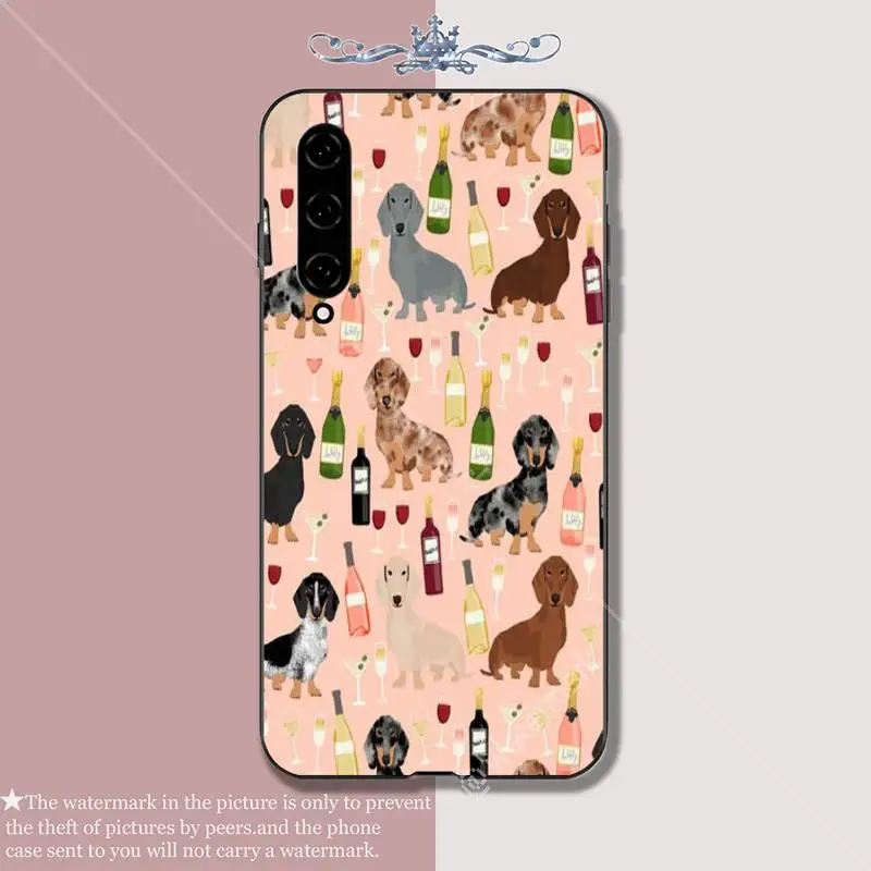 Чехол для телефона Dachshund Doxie Flower Dog щенок Роскошный чехол xiaomi mi 8 9 10 lite se pro max