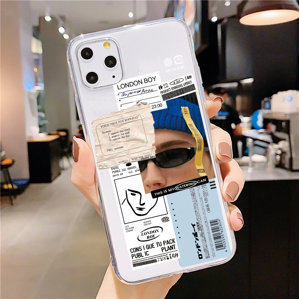 Мягкий чехол из ТПУ для телефона iPhone 11 Pro Max X 6S 7 8 Plus XR XS SE 2020 Чехлы Винтажный с
