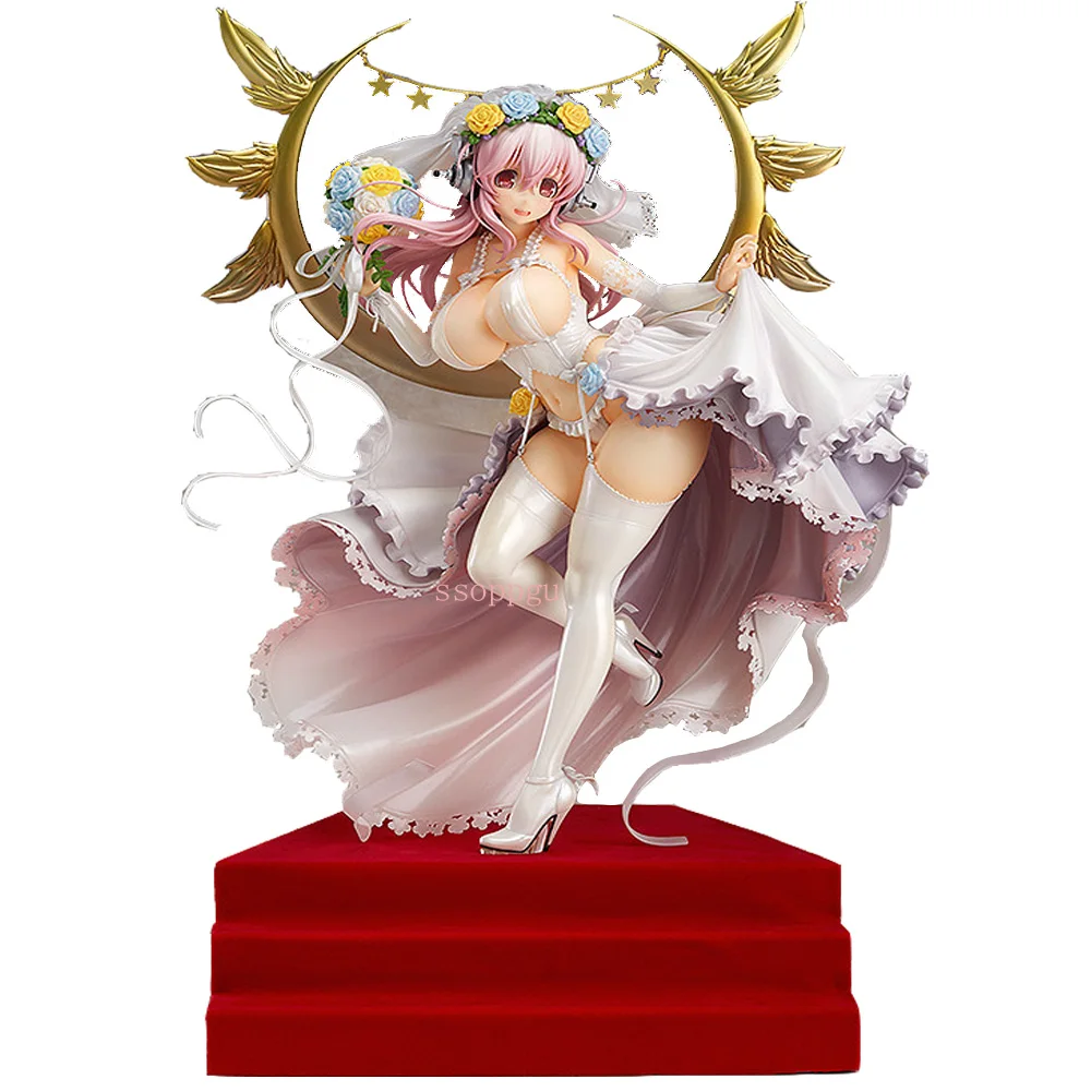 SUPER SONICO The ANIMATION 10-летие свадьбы девушки ПВХ фигурку игрушки 35 см японское аниме