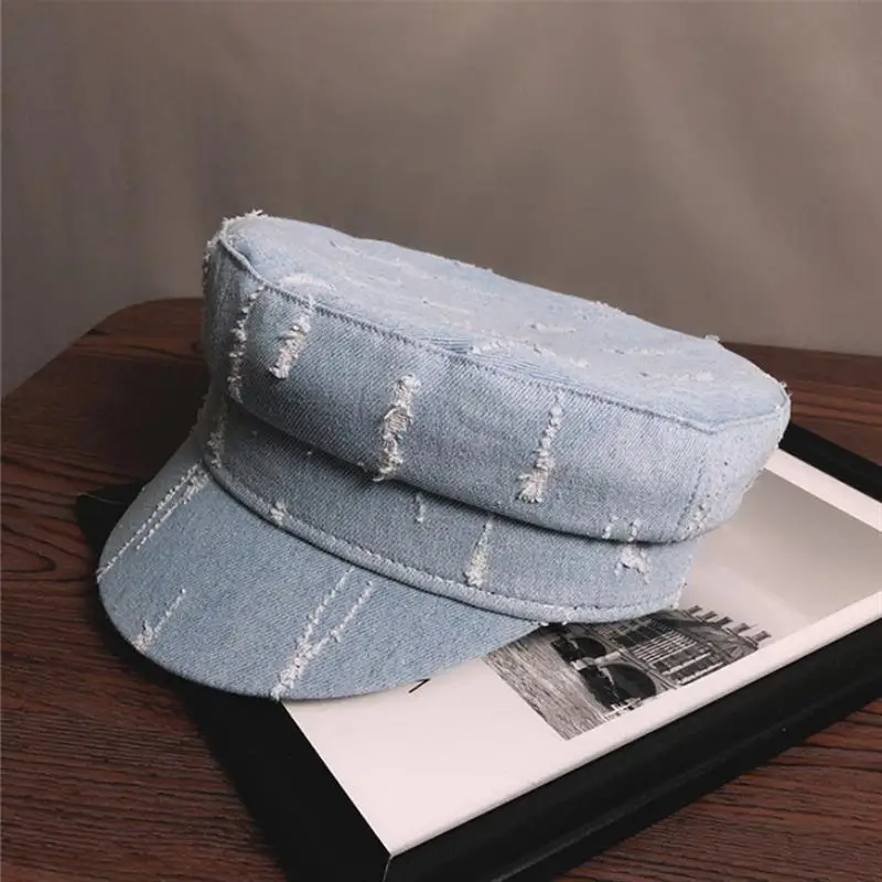 Новые Теплые осенние зимние женские головные уборы с плоским верхом модные