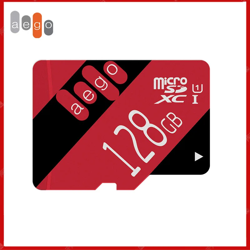 AEGO высокоскоростной Micro SD 8 ГБ/16 ГБ/32 ГБ/64 Гб/128 Гб класс 10 U1 TF карта памяти для