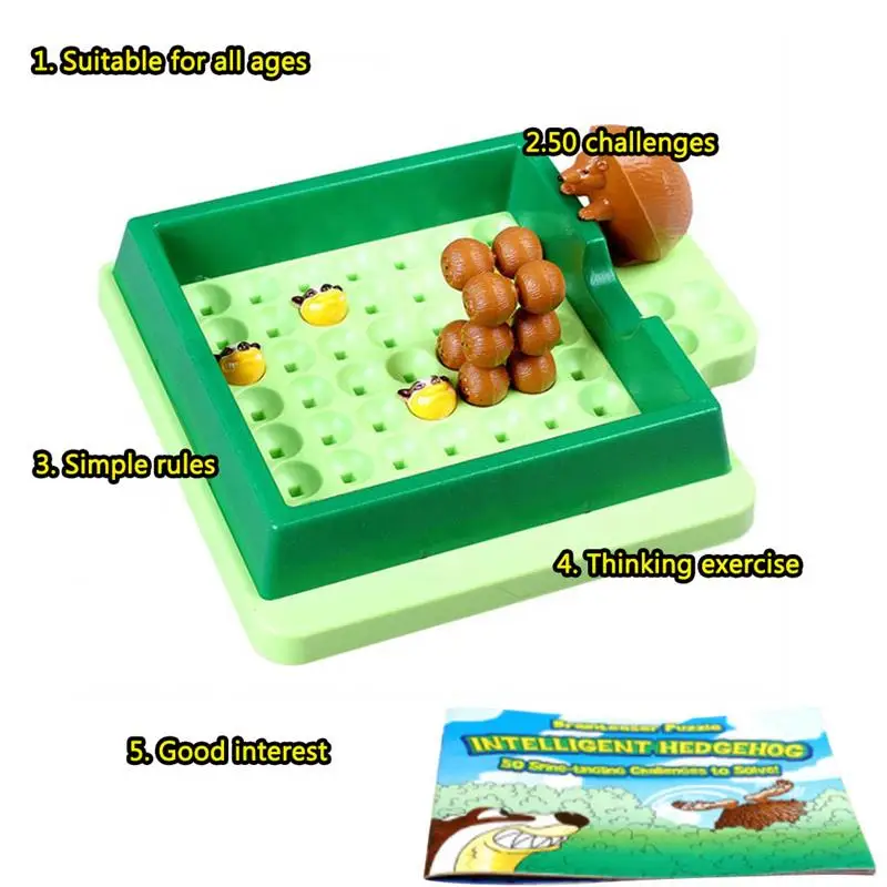 Labyrinth Room Hedgehog Escape Board Game Brain Teaser Parent-Child Interactive Intelligence Development Early Education Toys | Игрушки и