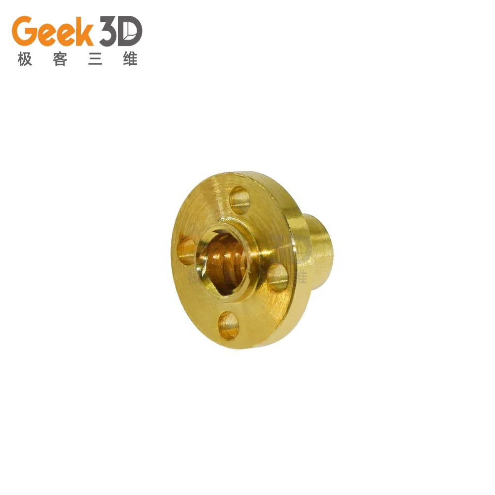Geek 3D 8 винтовая гайка из латуни 22 мм гайки с фланцем для станка ЧПУ принтеры