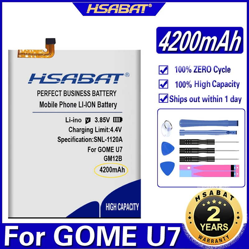 Аккумулятор HSABAT GM12B GOME 2017M95A 3600 мАч ~ 4200 для мини батарей U7 U7mini U7|Аккумуляторы