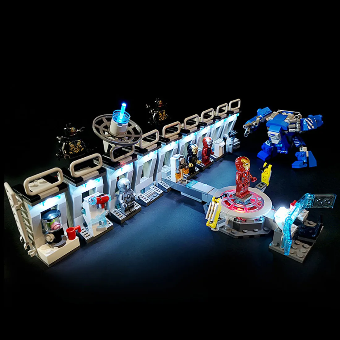 Светодиодный светильник с USB питанием от конструктора модифицированный комплект