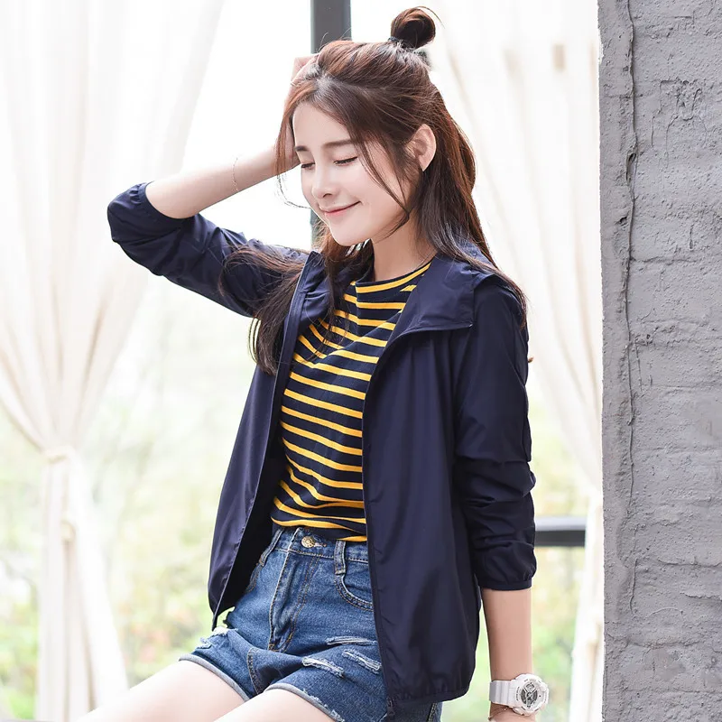 Защитная Солнцезащитная одежда женская летняя прозрачная куртка с УФ-защитой