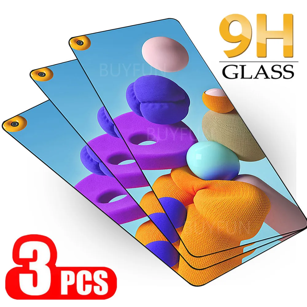

Защитное стекло для Samsung Galaxy A21s 21 S, светозащитная пленка для Samsung A72, A52, A42, A32, A21, A12, Sklo, 3 шт.