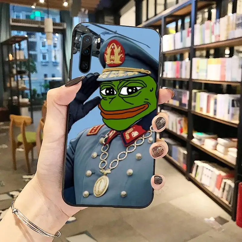 

Funny The Frog Pepe face crying Phone Case Funda For Huawei P9 P10 P20 P30 Lite 2016 2017 2019 plus pro P smart