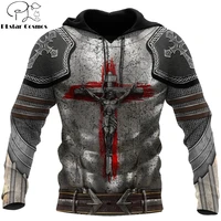 autumn hoodies armor knight jesus 3d all over printed mens sweatshirt unisex streetwear pullover casual jacket tracksuits kj639