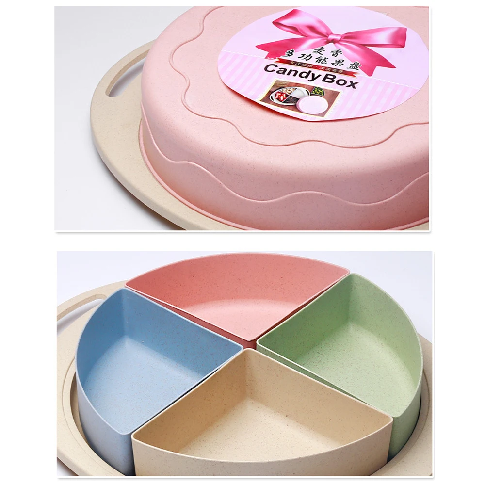 Креативное пшеничное соломенное блюдо для фруктов и конфет ящик хранения семена