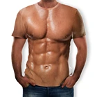 Летние модные мужские футболки, футболки с камуфляжной тематикой для брюшных мышц и мышц живота, мягкая дышащая одежда большого размера 6XL