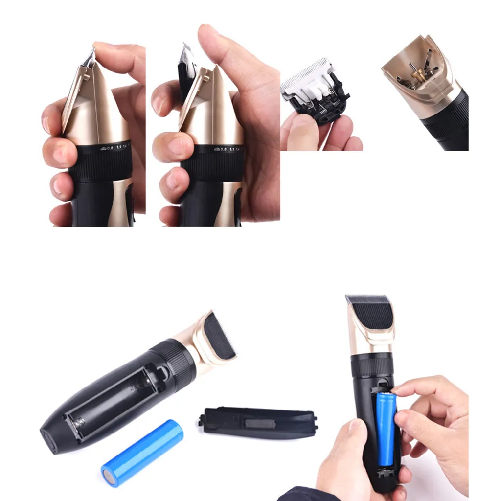 

Metal Professional Hair Clipper Electric Cordless Hair Grooming Home Haircut g15