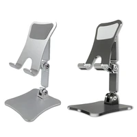 aluminum metal cell phone stand angle adjustable phone stand for desk thick case friendly phone holder stand
