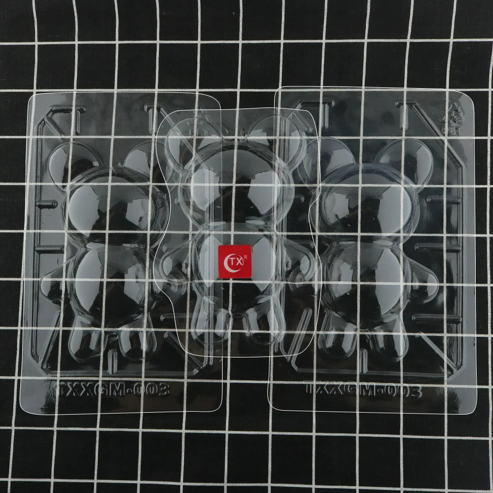 Большой размер 3D детский медведь хрупкий искусственная пластиковая форма для