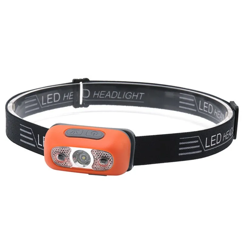 Светодиодный налобный фонарь зарядка через usb индукции бликов головной