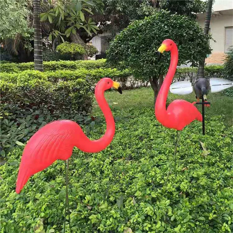 2PCS3 Color Outdoor Plastic Simulation Artificial Flamingo Decoration For Garden Festival Party Wedding Villa Gardening Decor | Дом и сад