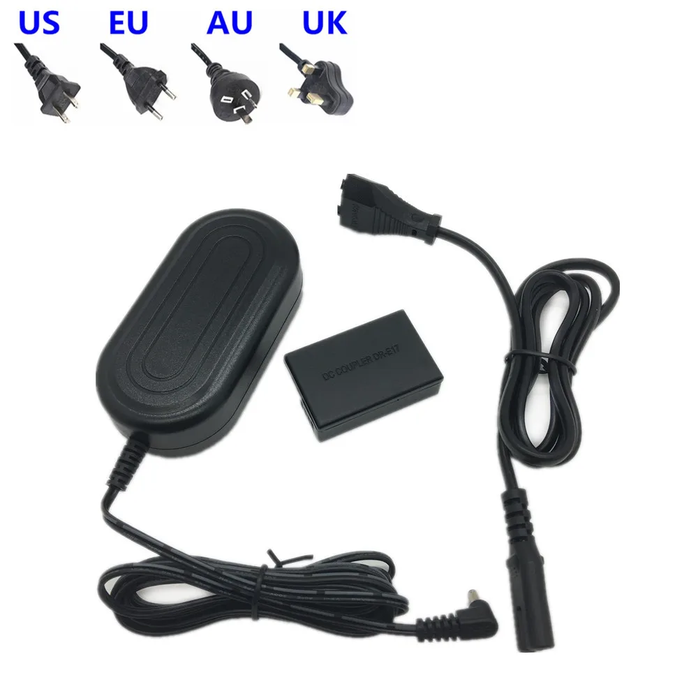 

AC Power Adapter Kit for Canon EOS M3 M5 M6 Mark II Cam as ACK-E18 DR-E18 LP-E17