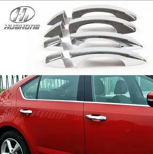 

Vtear для Skoda Octavia A7, крышка дверной ручки, корпус, чаша, хромированный Стайлинг, Внешнее украшение, автомобильный аксессуар 2015-2017