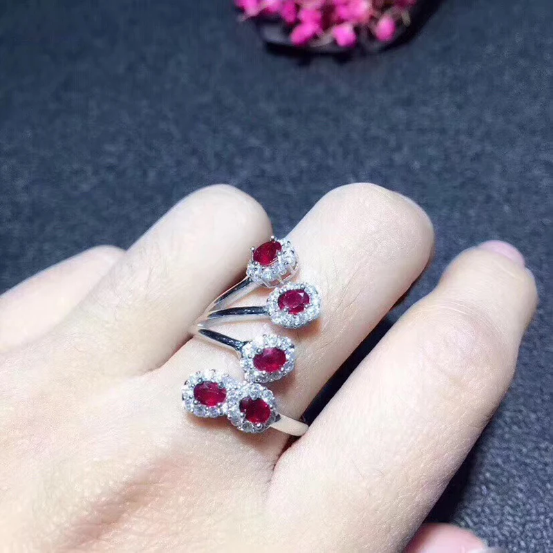 

10K Gold ring Lab Created 1.5ct Ruby and Moissanite Diamond Ring With national certificate Ru-011