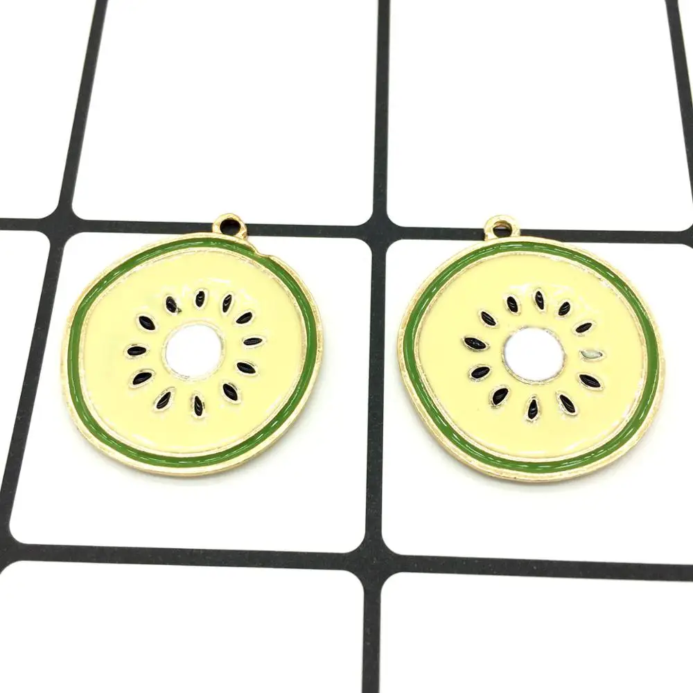 10 шт. эмаль DIY kiwi качественные Взрывные Модели мультфильм фрукты серия сплав