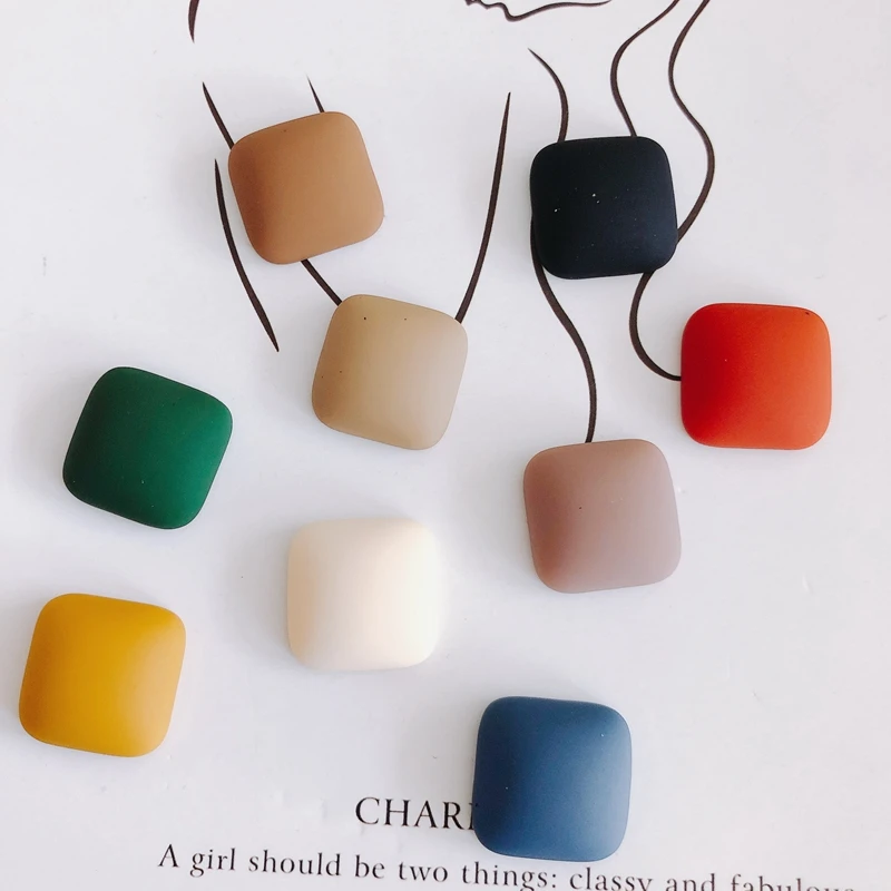 

Аксессуары для украшений «сделай сам», простые однотонные квадратные патчи с матовой поверхностью, аксессуары для ювелирных изделий, матер...