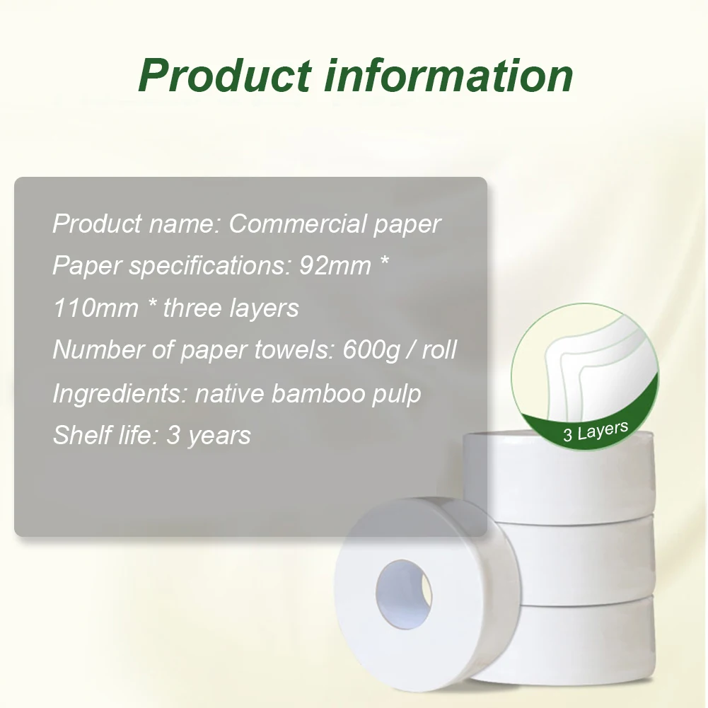 1 рулон туалетная бумага Бумага 4 Слои родной древесина мягкая целлюлозы дома