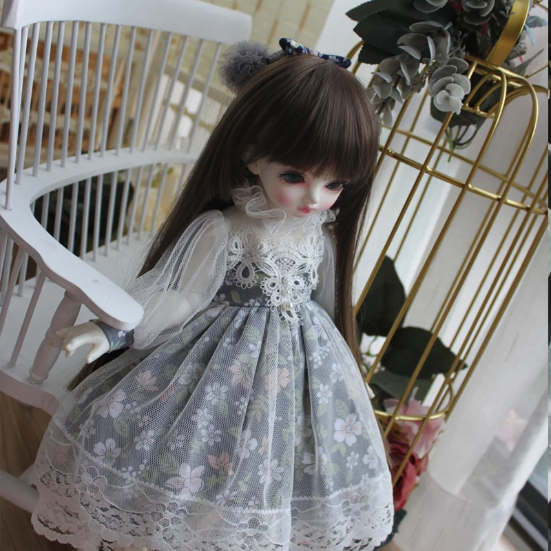 1/6 1/4 1/3 BJD платье благородное кружевное платье костюм для 1/6 YOSD 1/4 BJD MSD 1/3 BJD Blyth кукла аксессуары платье+ повязка для волос