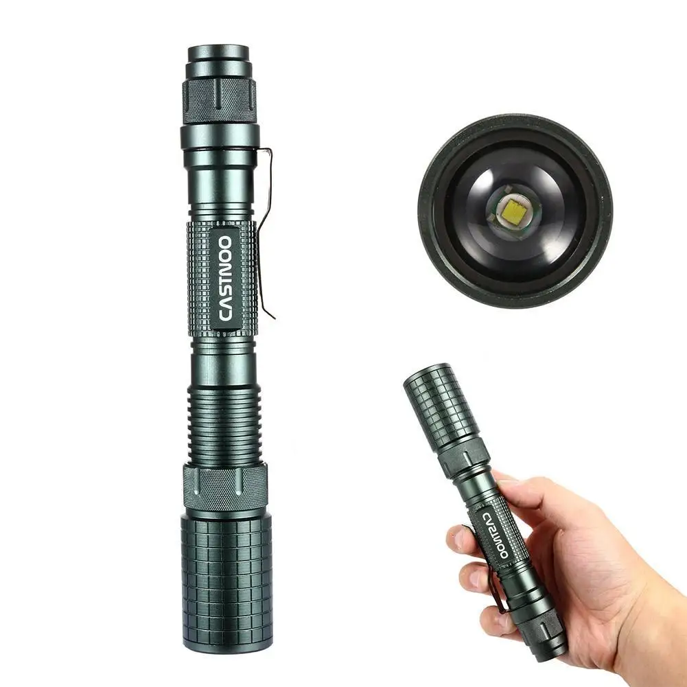 8000LM мощный Водонепроницаемый светодиодный вспышка светильник Масштабируемые T6